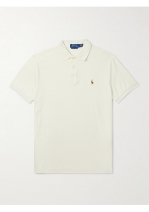 Polo Ralph Lauren - Logo-Embroidered Cotton-Jersey Polo Shirt - Men - Neutrals - XS