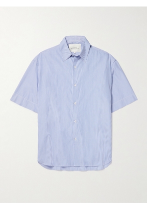 Studio Nicholson - Sorono Striped Cotton-Poplin Shirt - Men - Blue - S