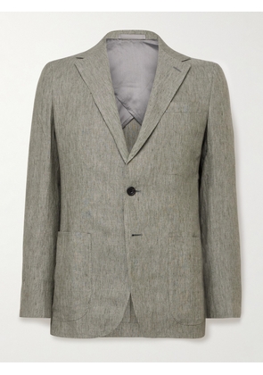 Kingsman - Linen Suit Jacket - Men - Green - IT 46