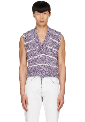 Maison Margiela Purple Cotton Vest