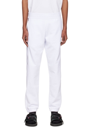 Moncler White Tricolor Lounge Pants