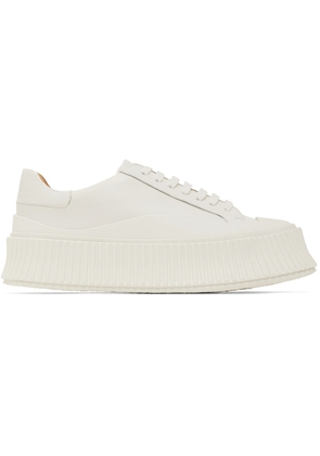 Jil Sander Off-White Agnellato Oversize Sole Sneaker