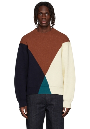 Jil Sander Brown Cotton Sweater