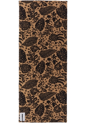 Jil Sander Orange & Black Tropical Beach Mat
