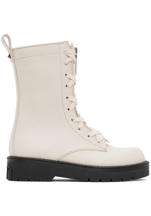 Valentino Garavani Off-White Xcombat Boots