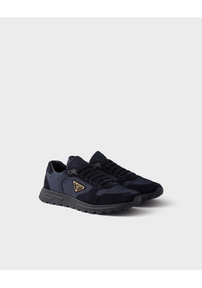 Prax 2.0 Re-Nylon and suede sneakers