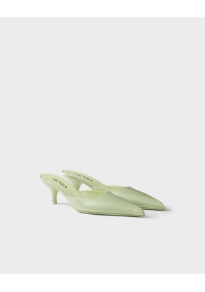 Satin mules