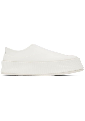 Jil Sander White Slip-On Platform Sneakers