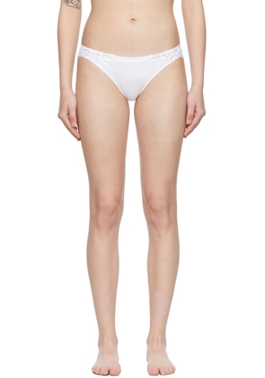 La Perla White Souple Slip Thong