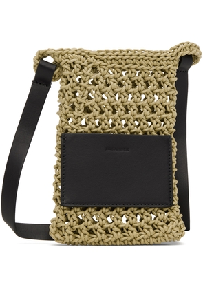 Jil Sander Beige Net Passport Holder