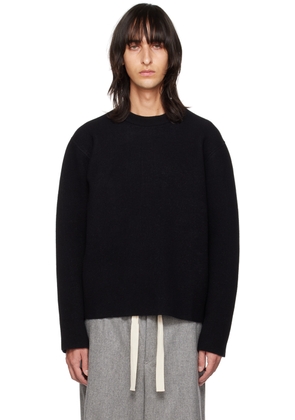 Jil Sander Black Crewneck Sweater