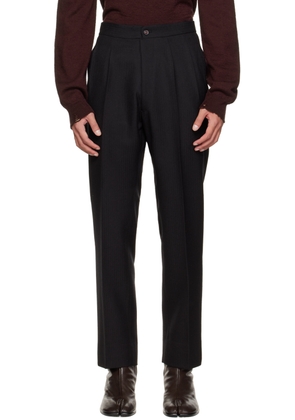 Maison Margiela Black Pleated Trousers