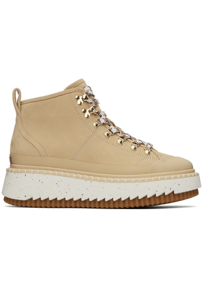 Chloé Beige Lilli Ankle Boots