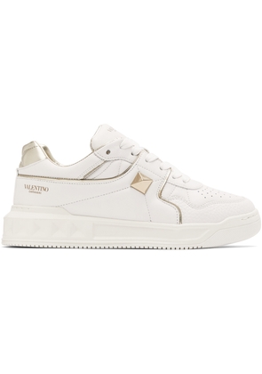 Valentino Garavani White One Stud Low-Top Sneakers