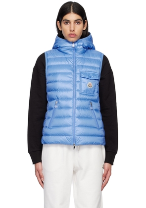 Moncler Blue Glygos Down Vest