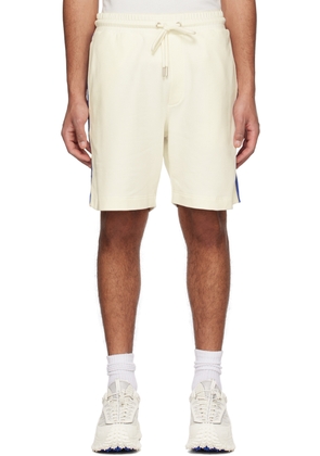 Moncler White Drawstring Shorts