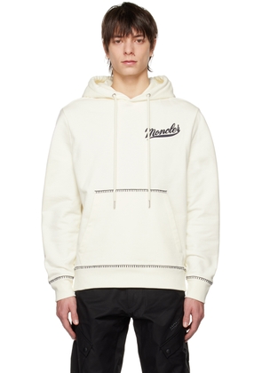 Moncler Off-White Embroidered Hoodie