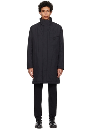 Hugo Black Stacked Coat