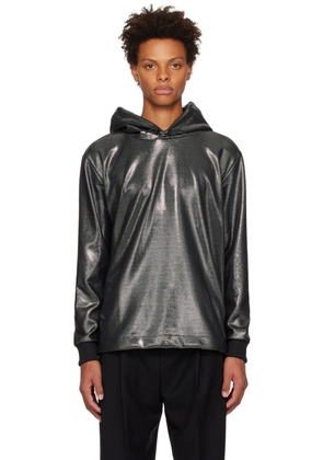 Hugo Black & Silver Descolar Hoodie