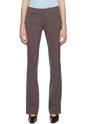 Acne Studios Purple Flared Trousers