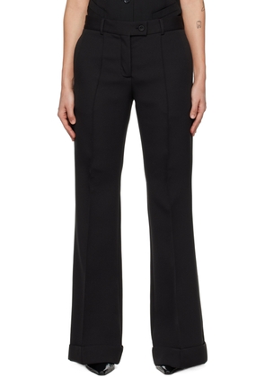 Acne Studios Black Pleated Trousers
