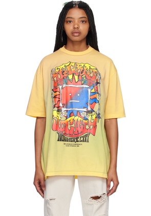 Acne Studios Yellow Printed T-Shirt