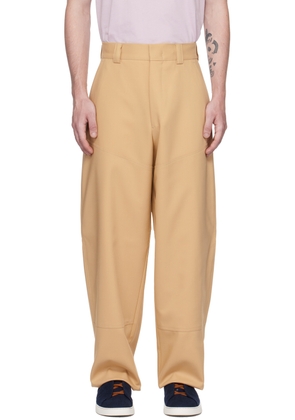 ZEGNA Beige Paneled Trousers