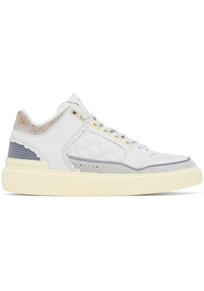 Balmain White B-Court Sneakers
