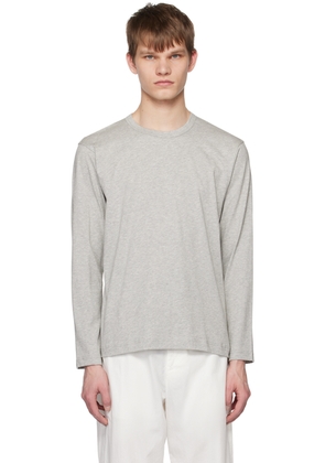 Comme des Garçons Shirt Gray Crewneck Long Sleeve T-Shirt