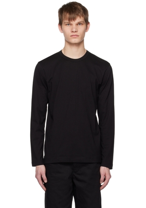 Comme des Garçons Shirt Black Crewneck Long Sleeve T-Shirt