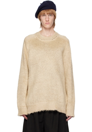 Maison Margiela Beige Brushed Sweater