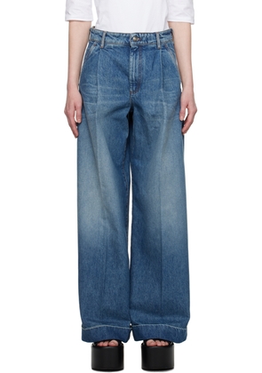 Sportmax Blue Wide-Leg Jeans