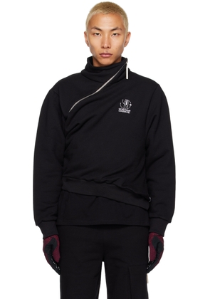 SPENCER BADU Black Zip-Up Turtleneck