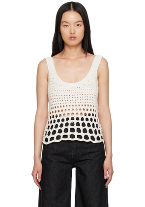 Chloé White Scoop Neck Tank Top