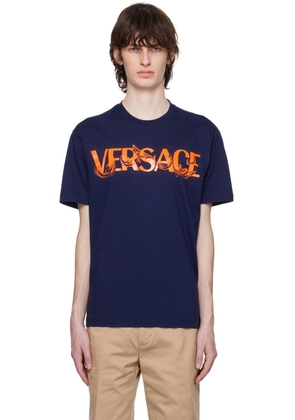 Versace Navy Barocco T-Shirt