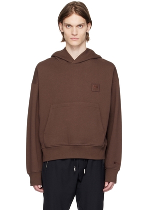 WOOYOUNGMI Brown Patch Hoodie