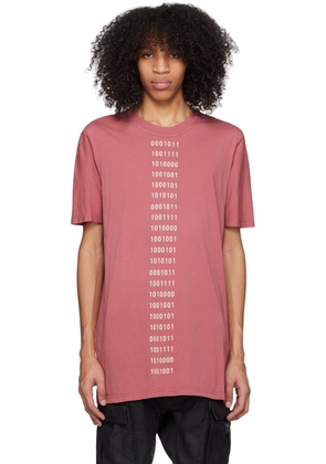 11 by Boris Bidjan Saberi Pink Garment-Dyed T-Shirt