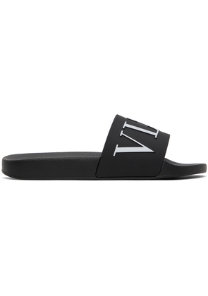 Valentino Garavani Black VLTN Slides