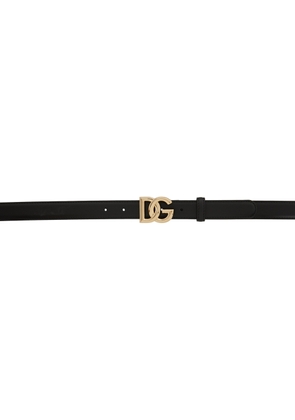 Dolce & Gabbana Black Logo Belt