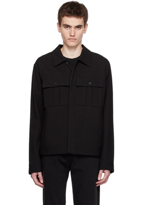 Hugo Black Spread Collar Jacket