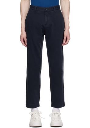 Hugo Navy Tapered-Fit Trousers