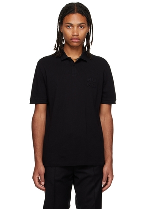 Hugo Black Embossed Polo
