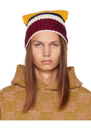 Marni Multicolor Logo Beanie