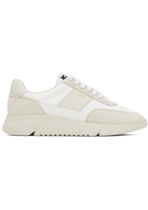 Axel Arigato White & Beige Genesis Vintage Sneakers