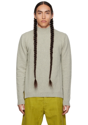 Rick Owens Gray Rib Turtleneck
