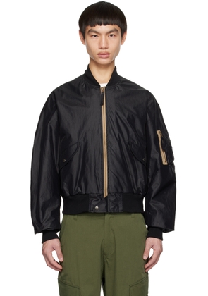 Uniform Bridge Black MA-1 Bomber Jacket