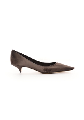 The Row - Liisa Satin Pumps - Brown - IT 36.5 - Moda Operandi