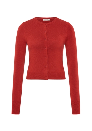 St. Agni - Classic Knit Cardigan - Red - M - Moda Operandi