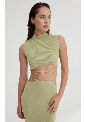 Significant Other - Skye Cropped Top - Green - US 4 - Moda Operandi
