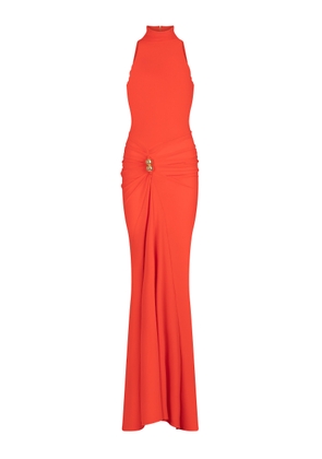 Silvia Tcherassi - Frances Gathered Jersey Gown - Orange - M - Moda Operandi
